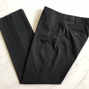 Laundry by Shelli Segal Straight Leg Ankle Trousers Black Sz 8